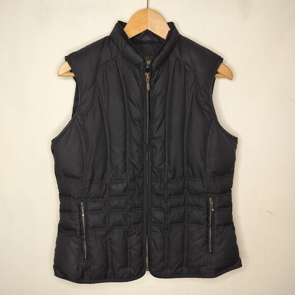 Eddie Bauer Goose Down Puffer Vest Zip Up - Picture 1 of 9